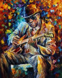 Leonid Afremov John Lee Hooker painting