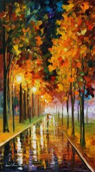 Leonid Afremov Light Of Autumn
