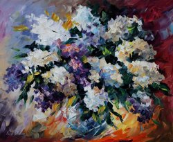 Leonid Afremov Lilac painting