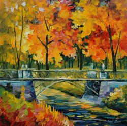 Leonid Afremov Little Bridge