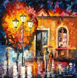 Leonid Afremov Love Sonata painting