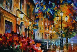 Leonid Afremov Lucky Night painting