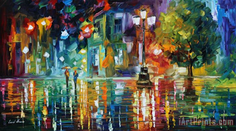 Leonid Afremov Mild Storm Art Print