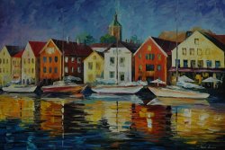 Leonid Afremov Northern Harbor