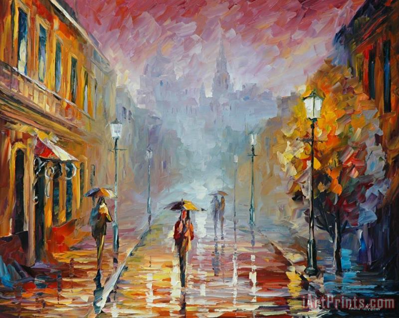 Leonid Afremov November Rain Art Painting