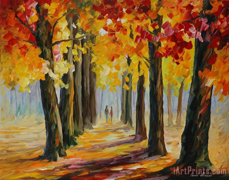 Oak Alley painting - Leonid Afremov Oak Alley Art Print