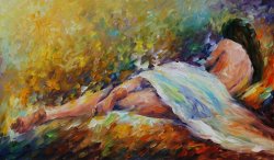 Leonid Afremov Resting painting