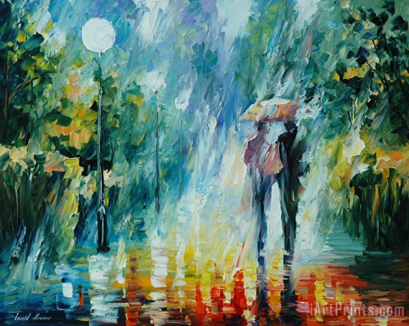 Leonid Afremov Summer Rain Art Print
