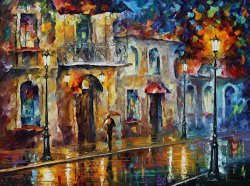 Leonid Afremov Surreal city