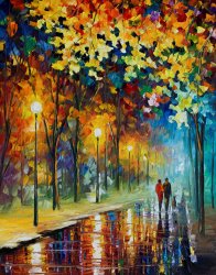 Leonid Afremov The Warmth Of Friends