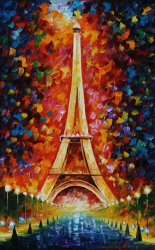 Leonid Afremov Torre Eiffel