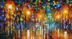 Leonid Afremov Unexpected Meeting