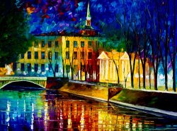 Leonid Afremov Very Large Winter Vibrations