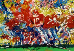 Leroy Neiman Alabama Handoff