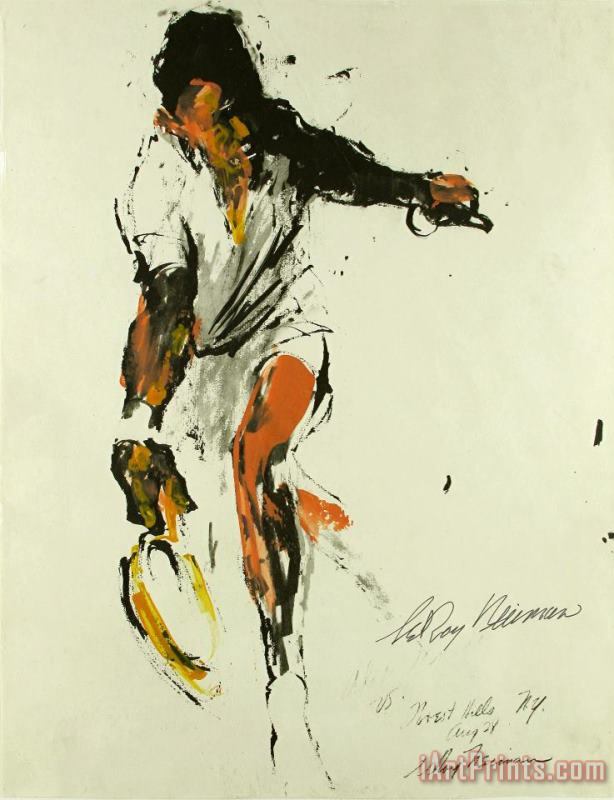 Leroy Neiman Alex (the Chief) Olmedo Art Print