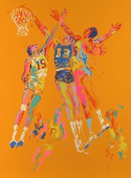 Leroy Neiman Basketball painting