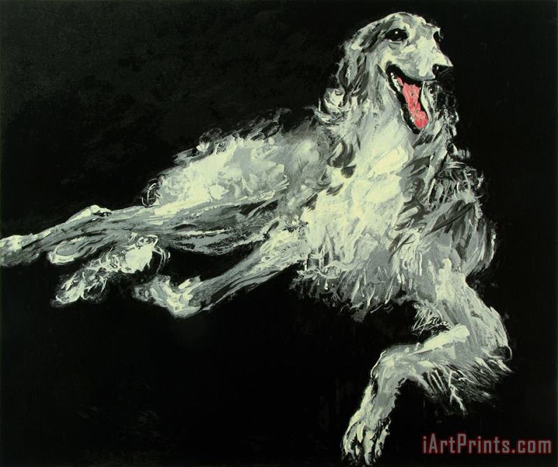 borzoi painting