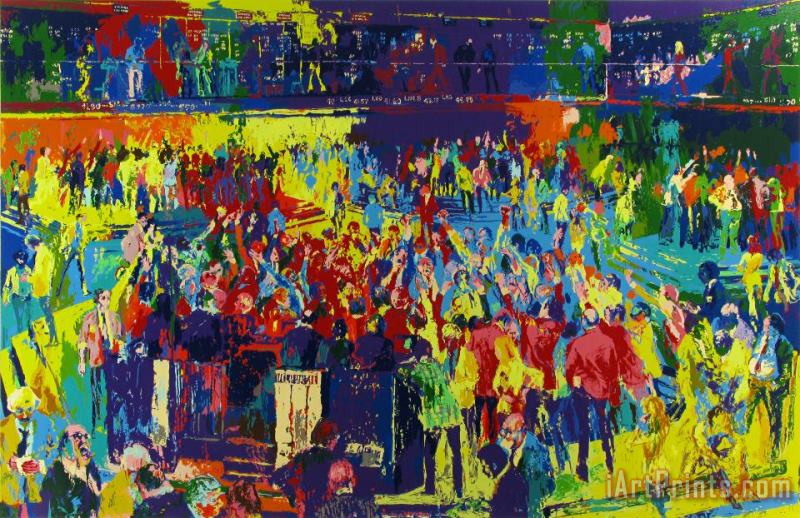 Leroy Neiman Chicago Board of Trade Art Painting