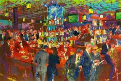 Leroy Neiman Harry's Wall Street Bar painting