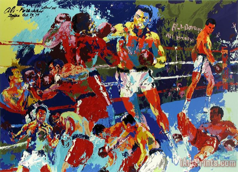 Leroy Neiman Homage to Ali Art Painting