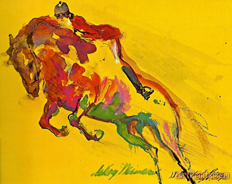 Leroy Neiman Horse Art Painting