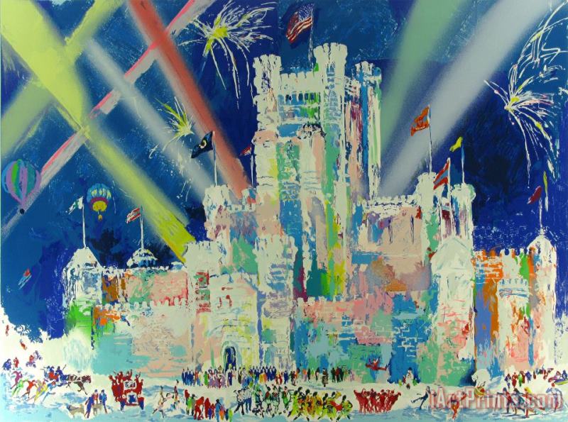 Ice Castle, St. Paul Winter Carnival painting - Leroy Neiman Ice Castle, St. Paul Winter Carnival Art Print