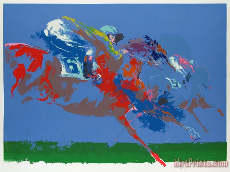 In The Stretch painting - Leroy Neiman In The Stretch Art Print