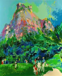 Leroy Neiman International Golf Foursome painting