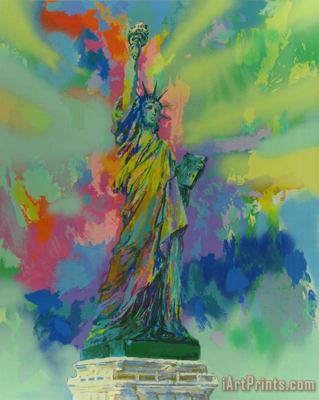 Lady Liberty painting - Leroy Neiman Lady Liberty Art Print