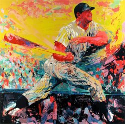 Leroy Neiman Mickey Mantle painting