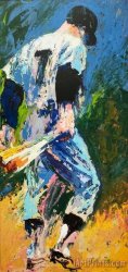 Leroy Neiman Mickey Mantle VII painting