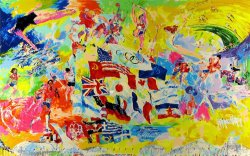Leroy Neiman Neiman's Montreal Olympic, 1976 painting