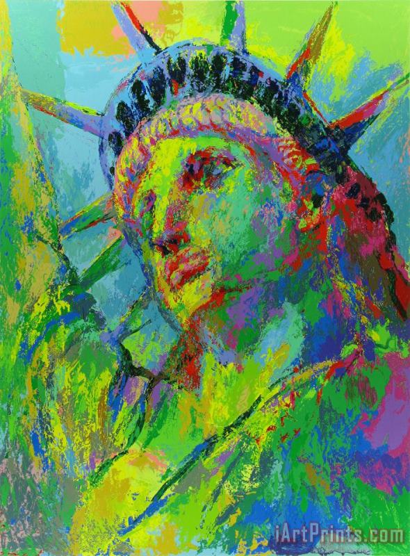 Portrait of Liberty painting - Leroy Neiman Portrait of Liberty Art Print