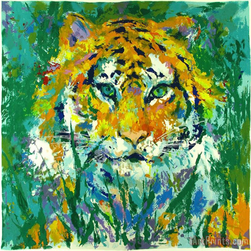 Portrait of The Tiger painting - Leroy Neiman Portrait of The Tiger Art Print