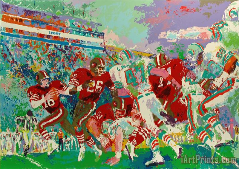 Post Season Football Classic painting - Leroy Neiman Post Season Football Classic Art Print