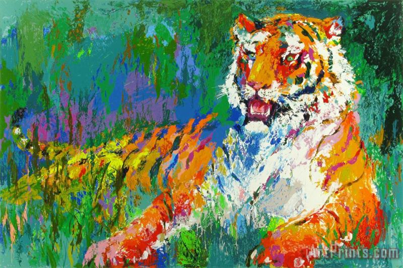Leroy Neiman Resting Tiger Art Print
