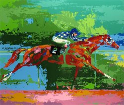 Leroy Neiman Secretariat (big Red)