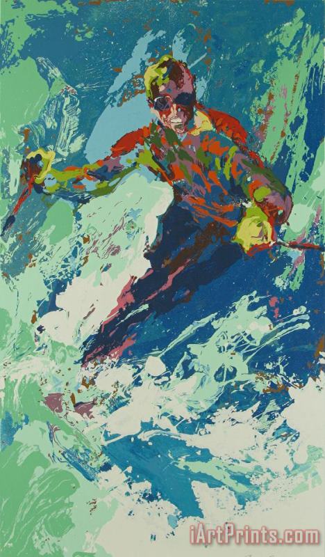 Leroy Neiman Skier Art Print