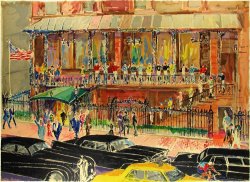 Leroy Neiman The 21 Club painting
