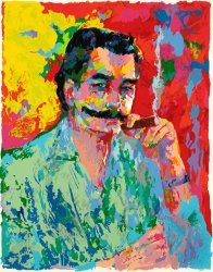 Leroy Neiman The Artist Leroy Neiman painting
