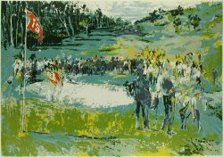 Leroy Neiman Tournament Golf painting