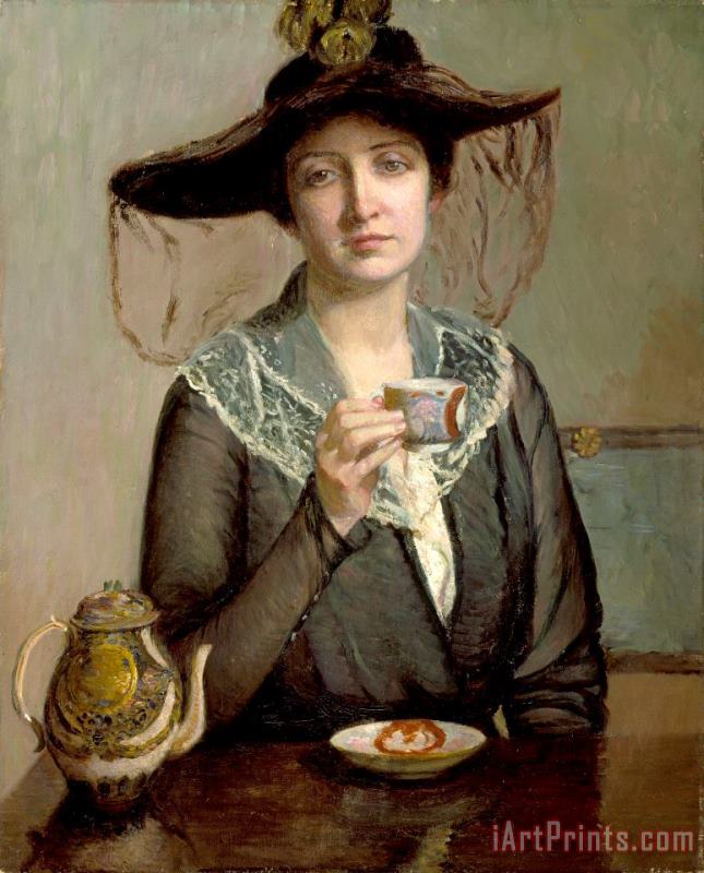 Lilla Cabot Perry A Cup of Tea Art Print