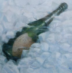 Lincoln Seligman Champagne On Ice painting