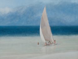 Lincoln Seligman Fishermen Kilifi painting