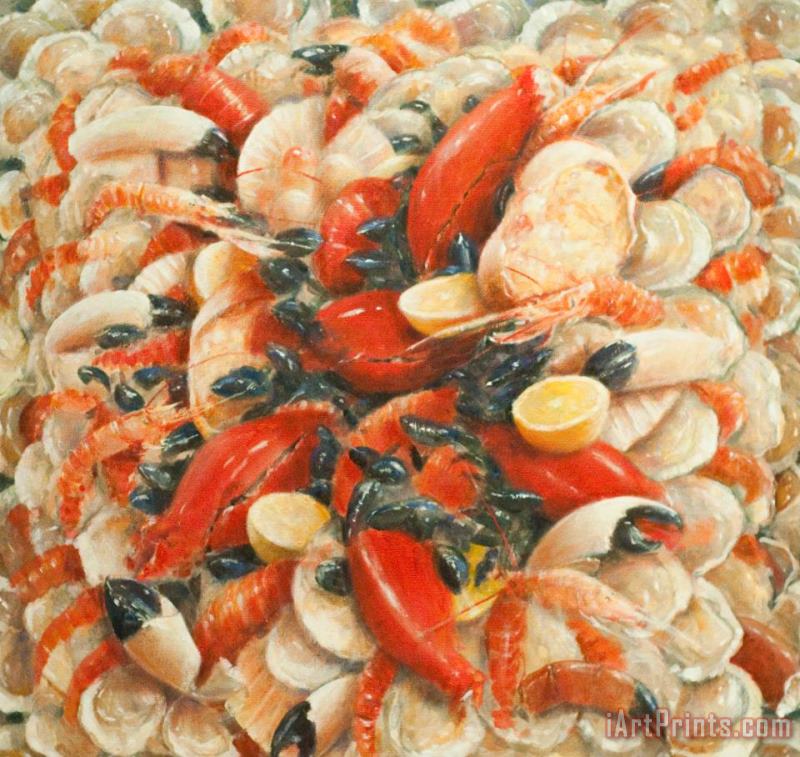 Lincoln Seligman Seafood Extravaganza Art Print