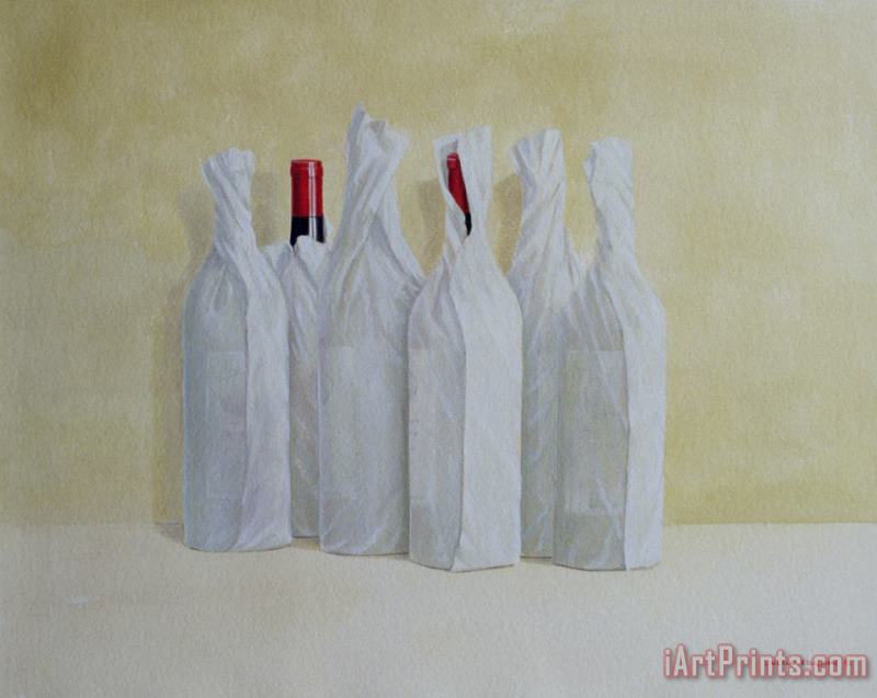 Lincoln Seligman Wrapped Bottles Number 2 Art Print