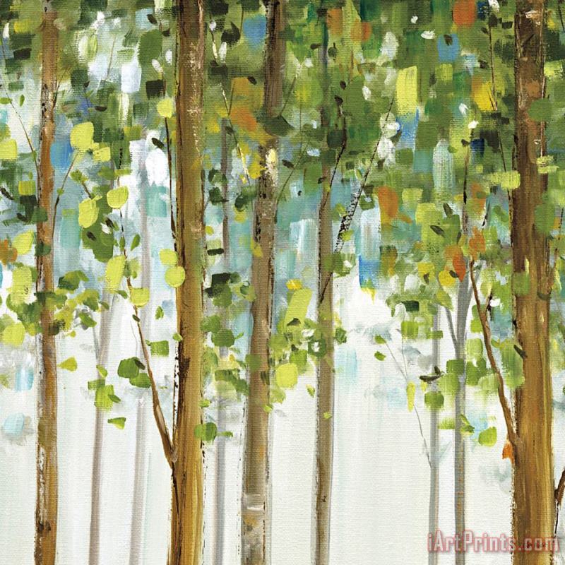 Forest Study II painting - Lisa Audit Forest Study II Art Print