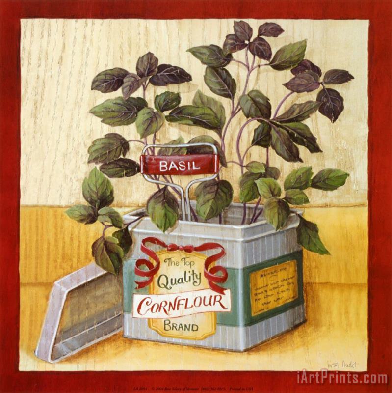 Lisa Audit Kitchen Herbs Basil Art Painting