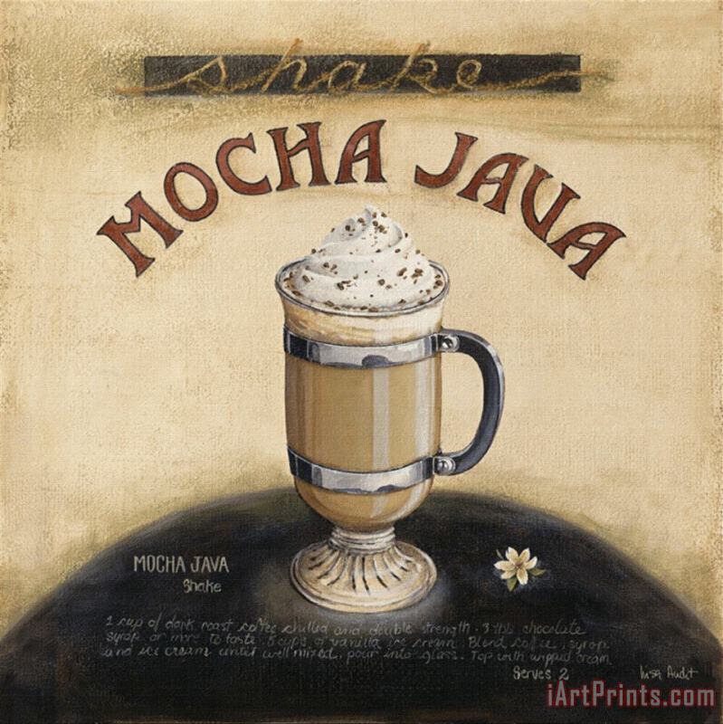 Mocha Java painting - Lisa Audit Mocha Java Art Print