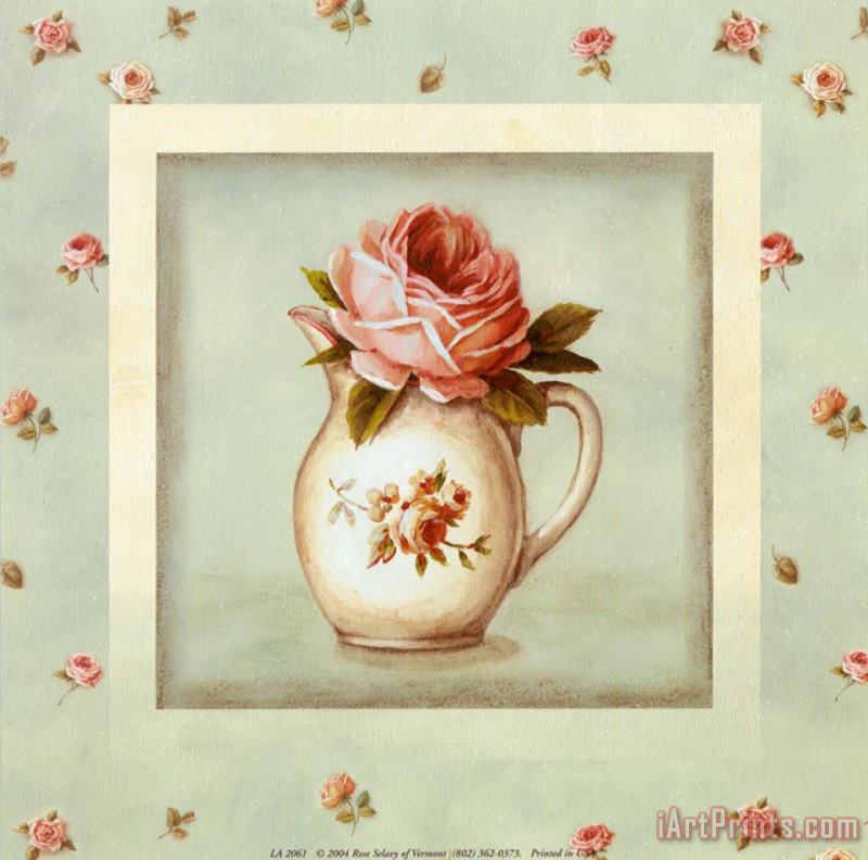 Rose Vase painting - Lisa Audit Rose Vase Art Print